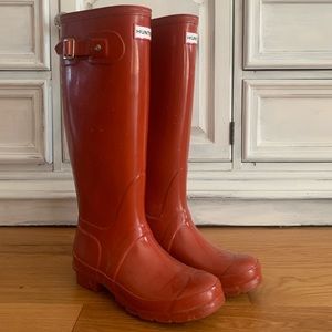 Red Hunter Boots